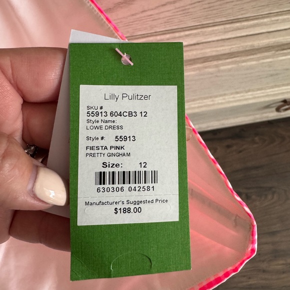 Pink Strapless Ruffle Dress - Picture 5 of 5